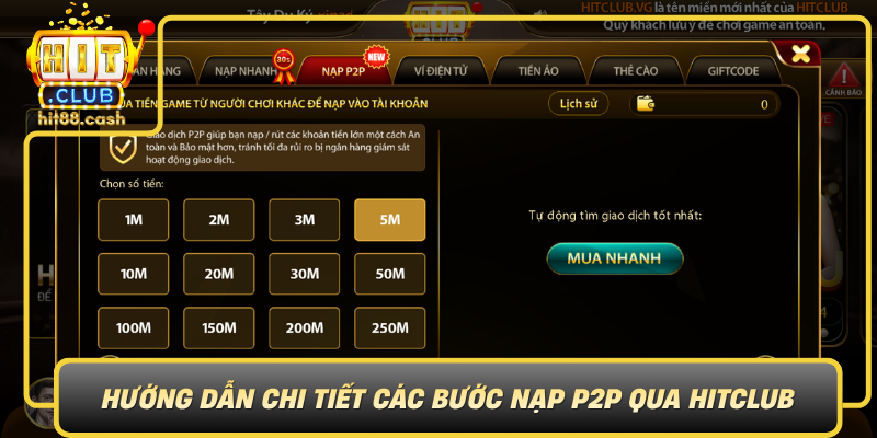 Huong Dan Chi Tiet Cac Buoc Nap P2P Qua Hitclub0